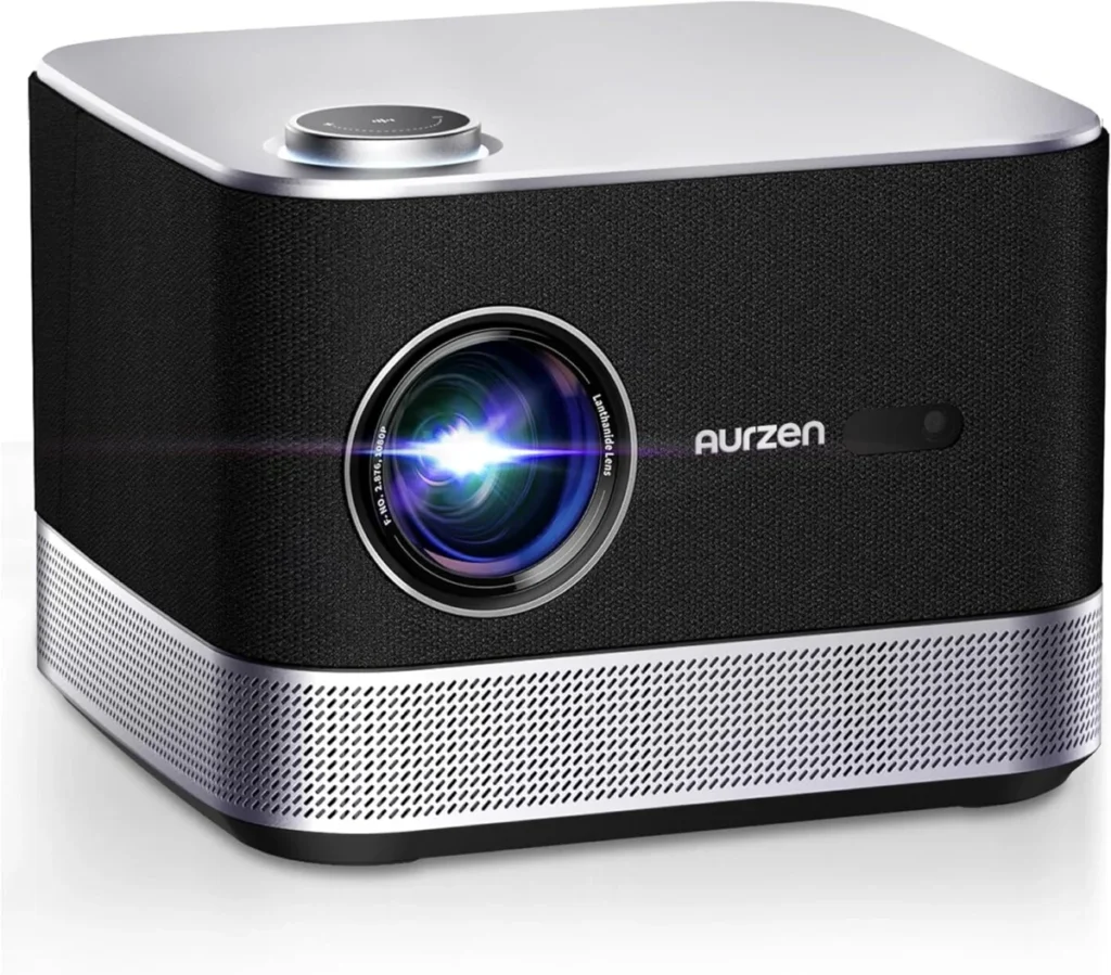 3-in-1 Projector 4K Supported, AURZEN BOOM 3 Smart Projector with WiFi and Bluetooth