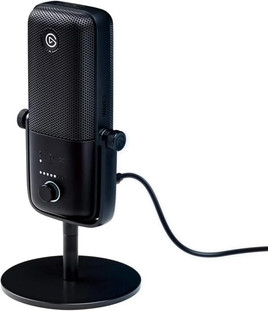 Elgato Wave:3 - Premium Studio Quality USB Condenser Microphone for Streaming,