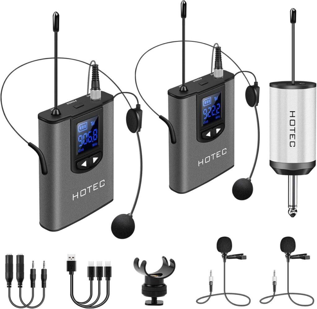 Hotec Wireless System with Dual Headset Microphones