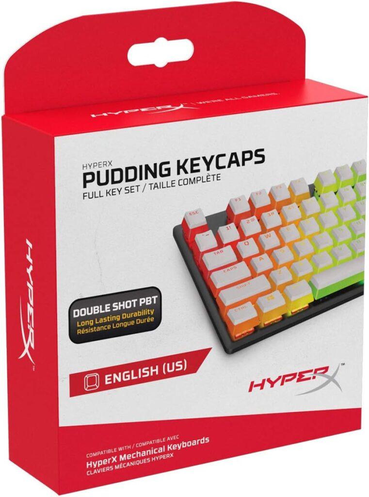 HyperX Pudding Keycaps - Double Shot PBT Keycap Set with Translucent Layer