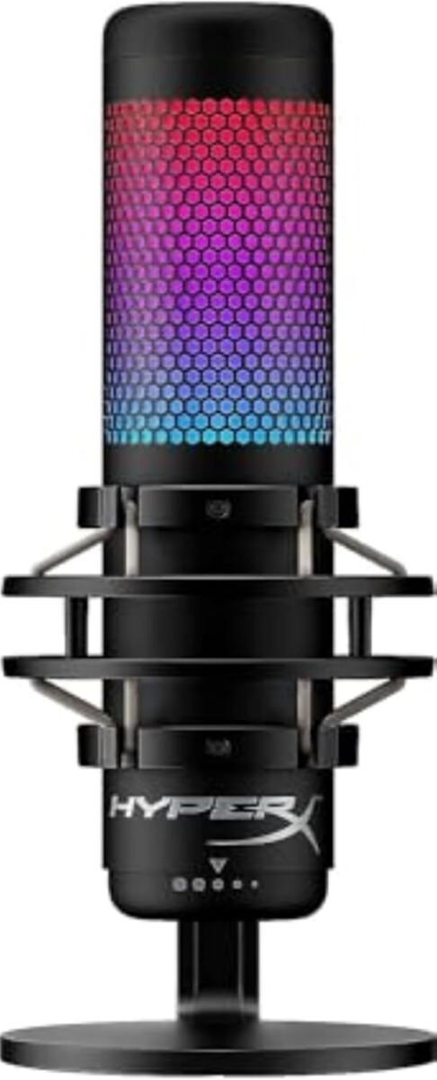 HyperX QuadCast S – RGB USB Condenser Microphone for PC,