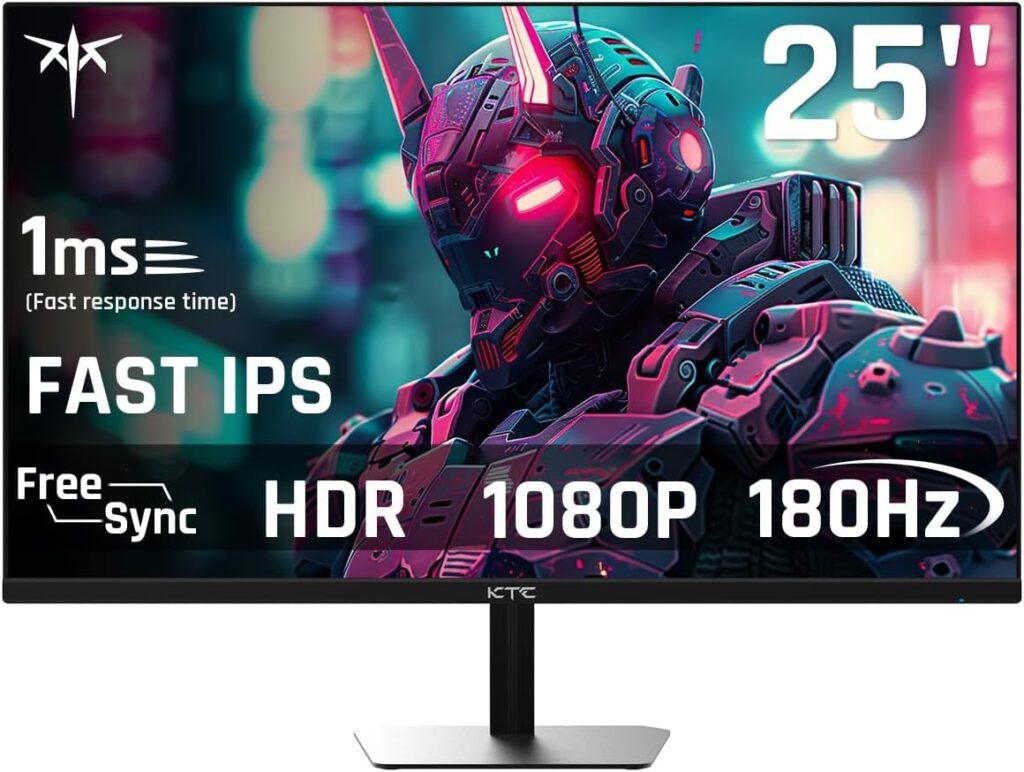 KTC 24.5'' Gaming Monitor, FHD 1080P 180Hz Fast