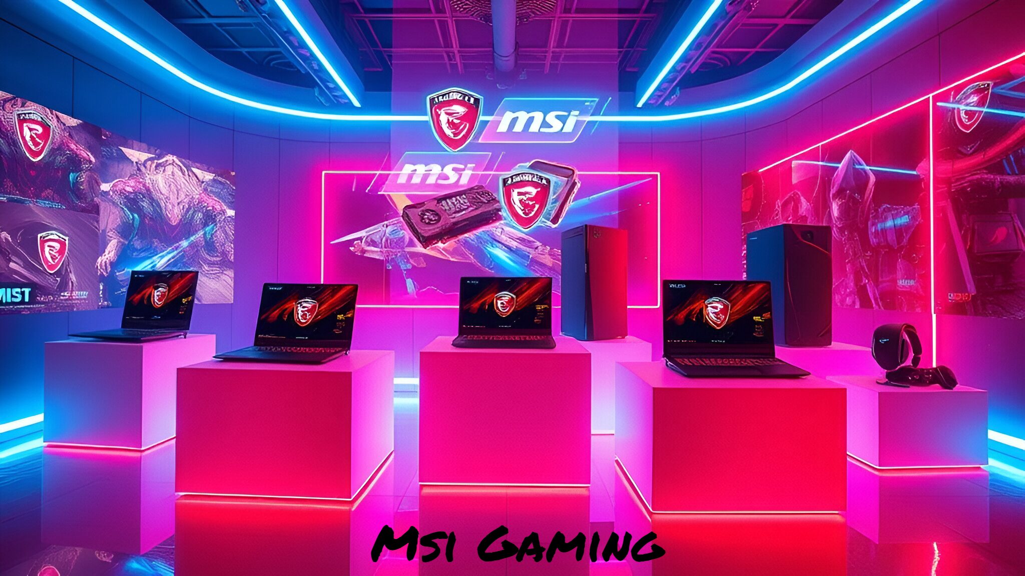 imagen de la pagina de MSI productos gaming