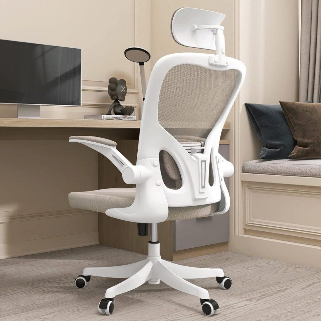 Monhey Ergonomic Office Chair with Lumbar Support & Headrest 