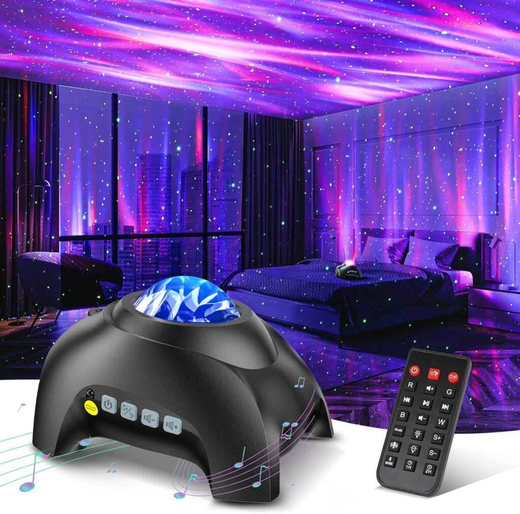 Northern Galaxy Light Aurora Projector with 33 Light Effects, Night Lights LED Star Projector for Bedroom Nebula