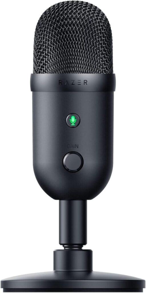 Micrófono de condensador USB Razer Seiren V2 X para streaming y juegos en PC