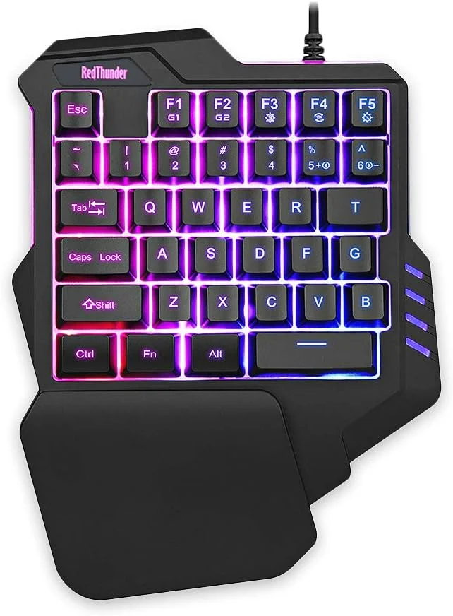 RedThunder One Handed Gaming Keyboard RGB