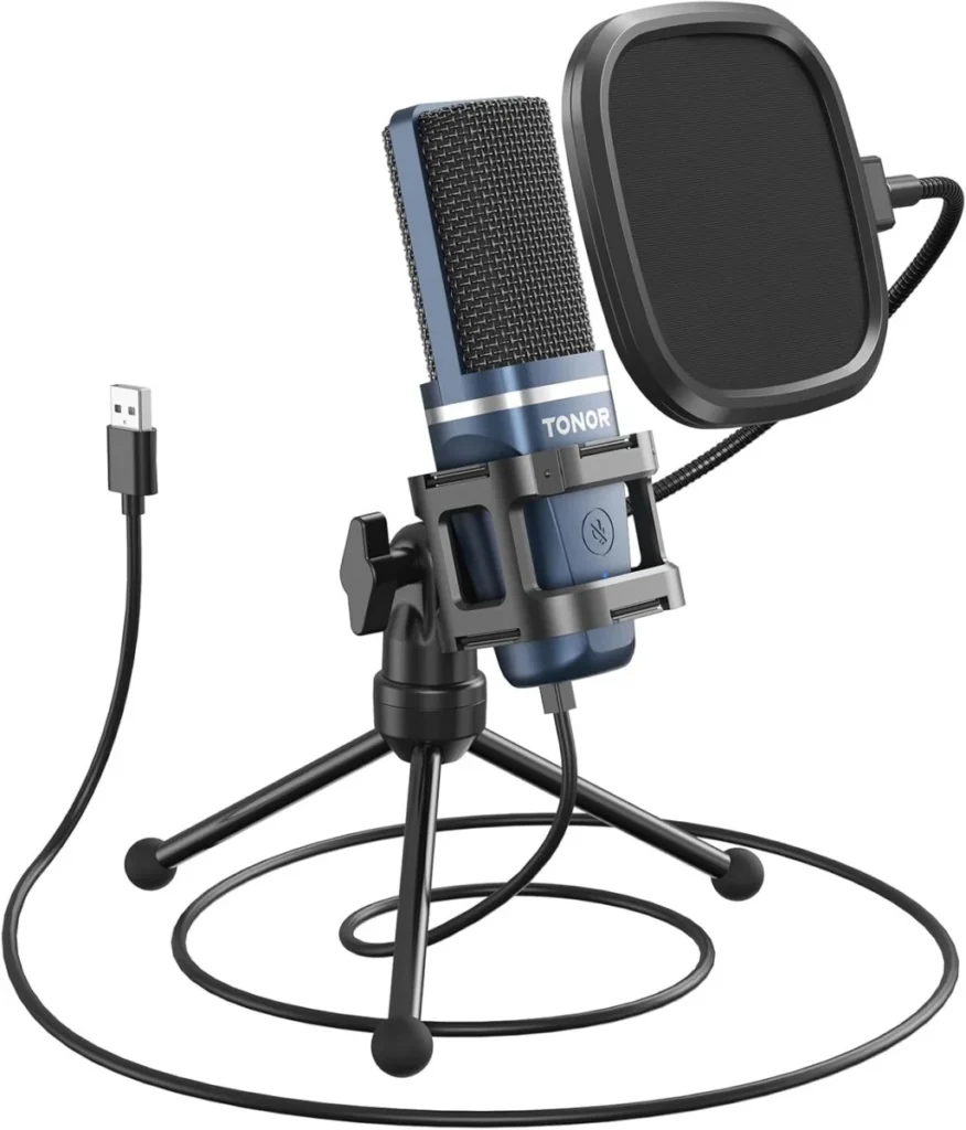 TONOR TC-777 Podcast Microphone, USB Computer Microphone,