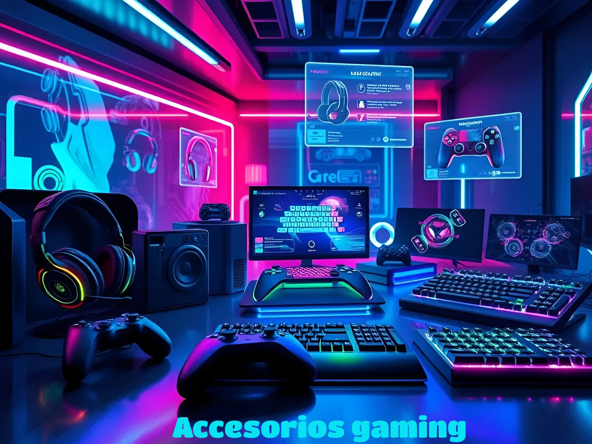 Imagen de la página de accesorios  gaming 